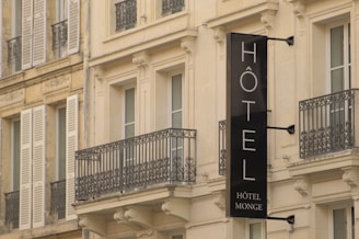 a sign on the side of a building