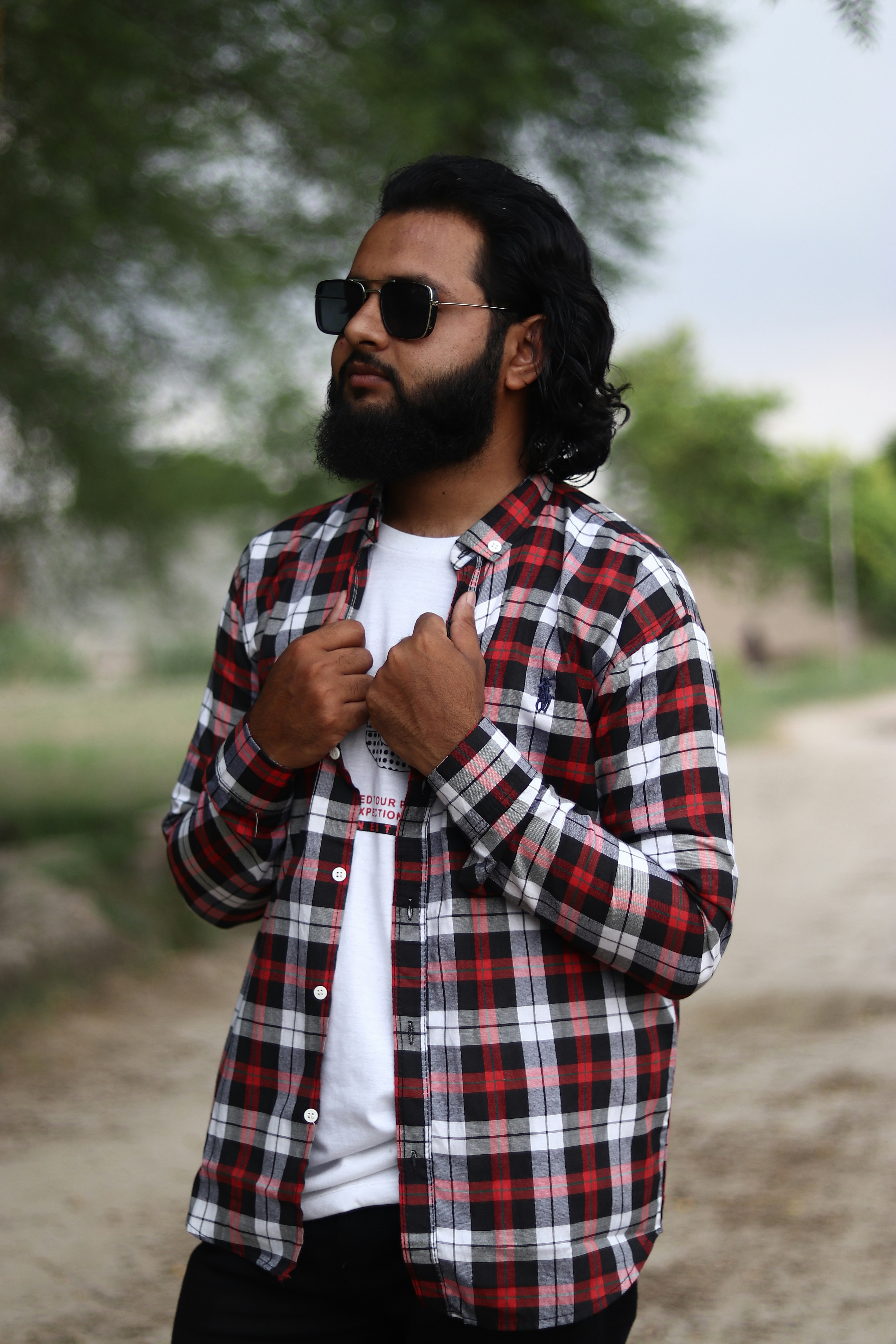 a man wearing sunglasses