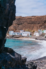 gruppo di case sulla spiaggia,canarie