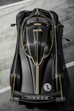 a black and yellow car