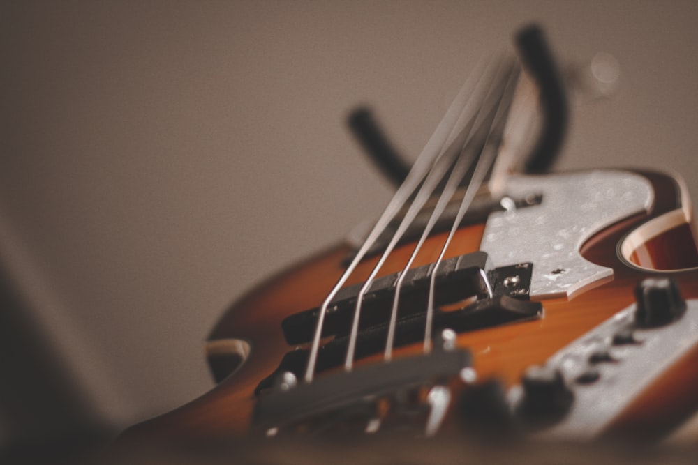 a violin on a table