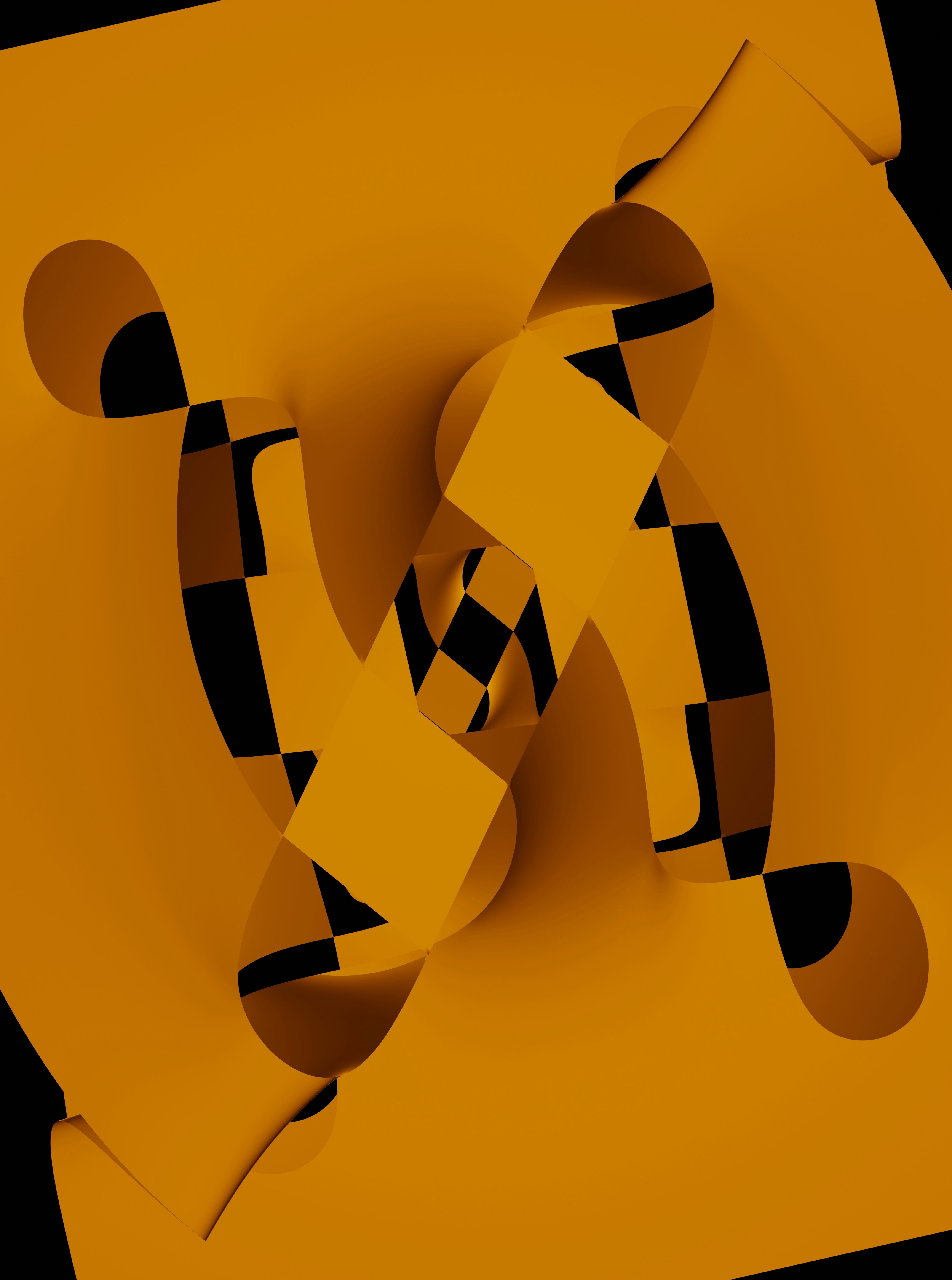 a yellow and black logo