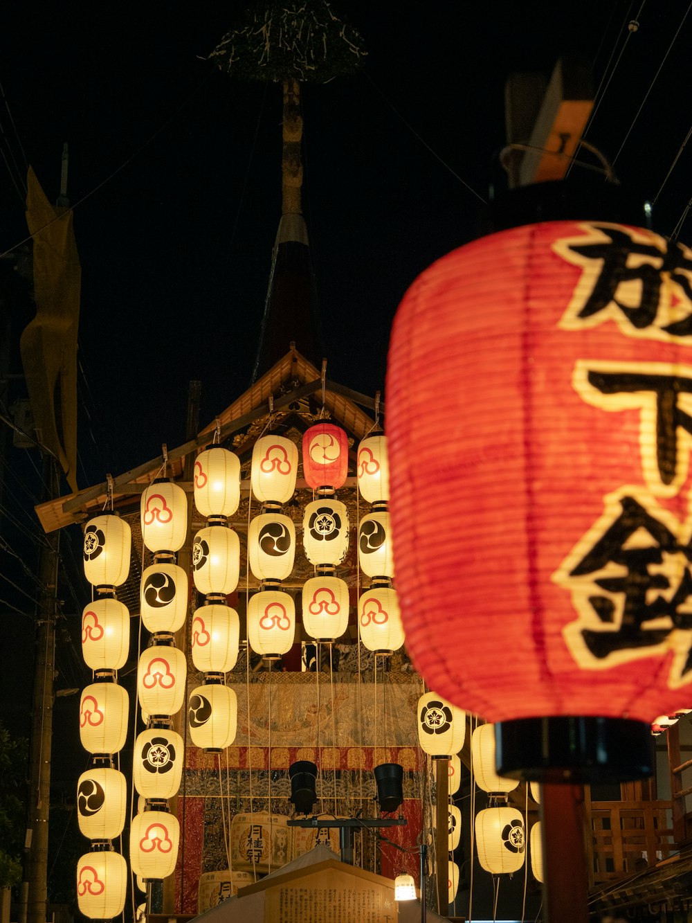 a group of lanterns
