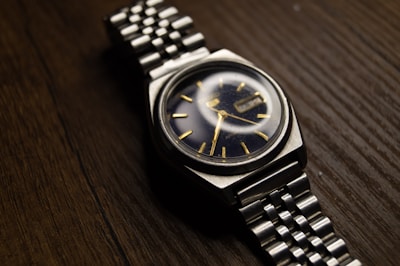 a close up of a watch