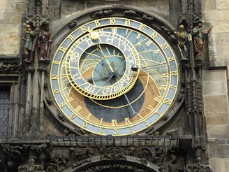 a large clock on a building