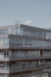 a building with glass windows