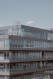 a building with glass windows