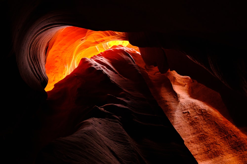a close-up of a canyon