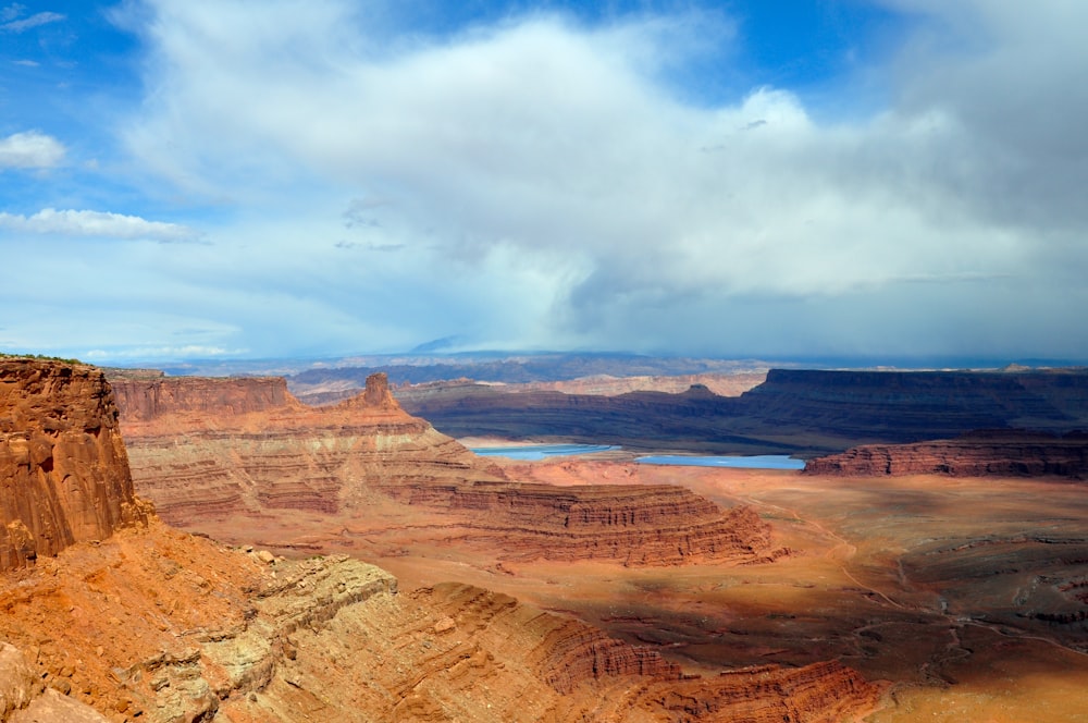 a canyon with a river running through it