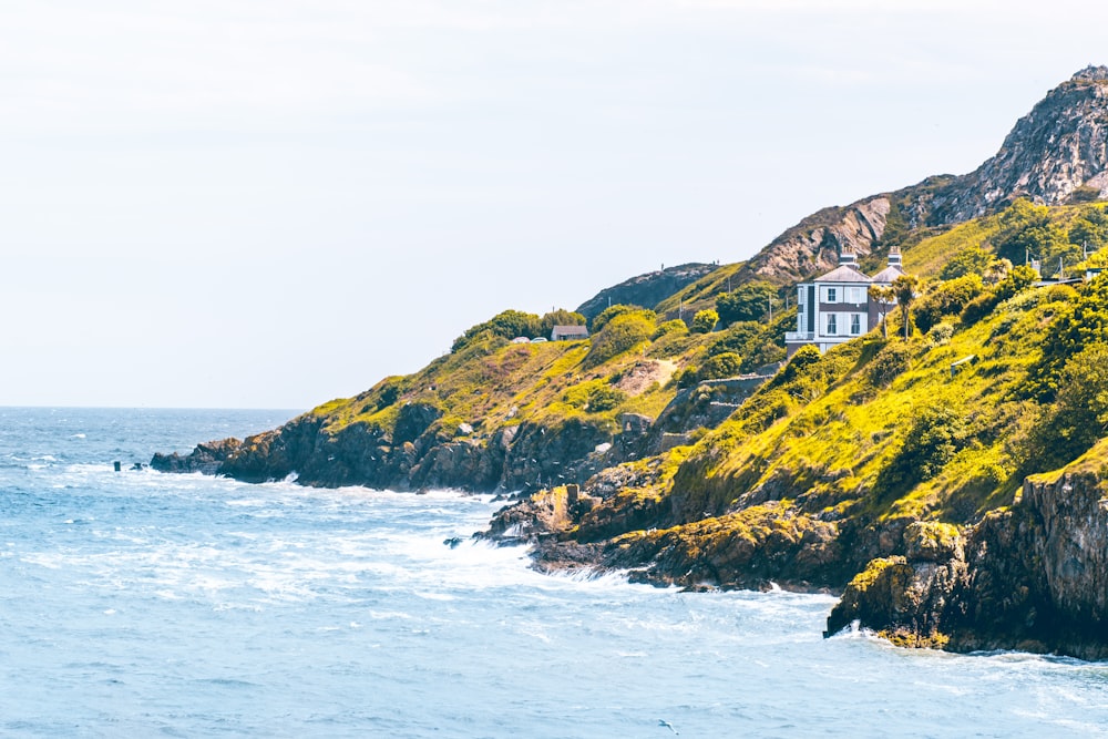 a house on a cliff