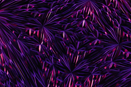 Abstract neural network pattern in deep violet and grey tones.