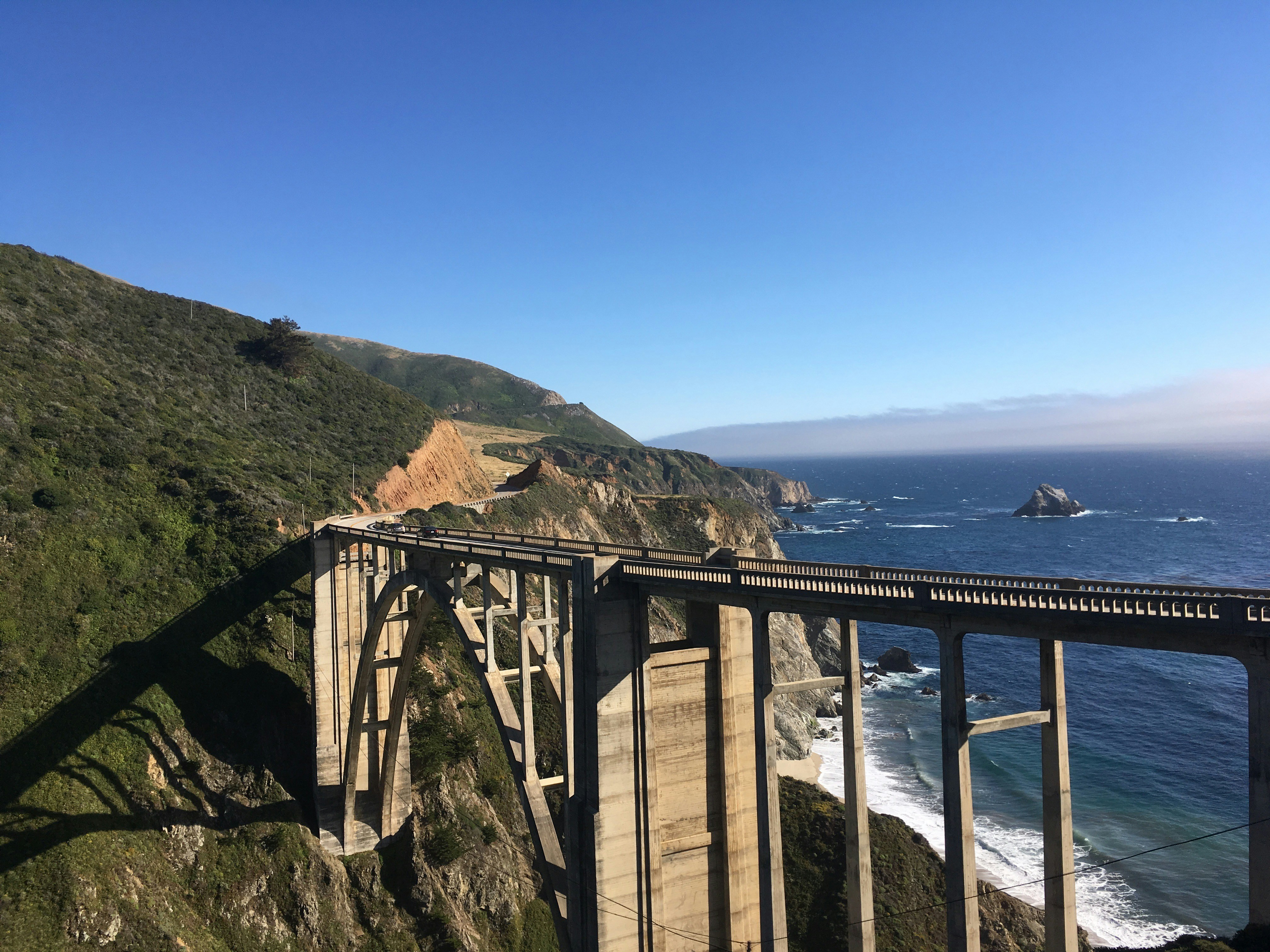 Bixby Creek Bridge over a body of water