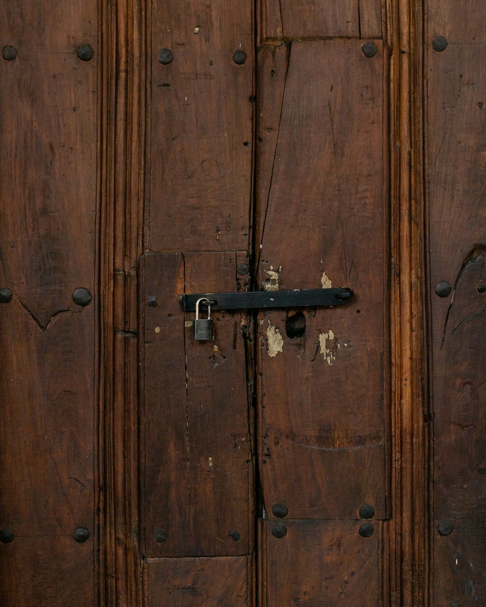 a door with a lock
