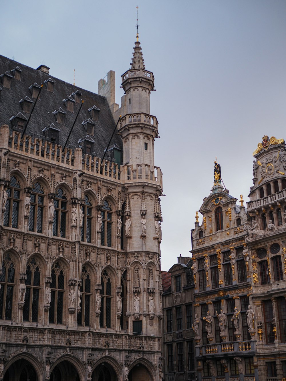 a large building with a tower