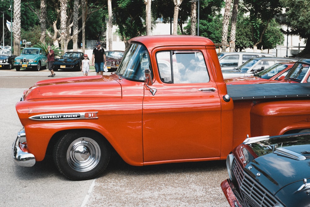 a car parked in a parking lot