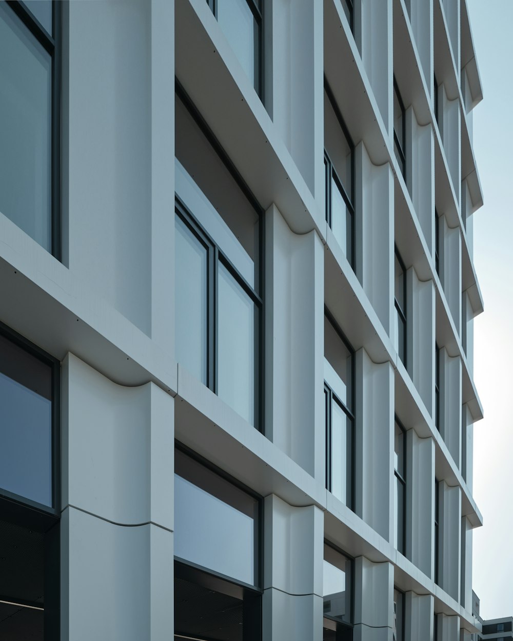 a building with many windows