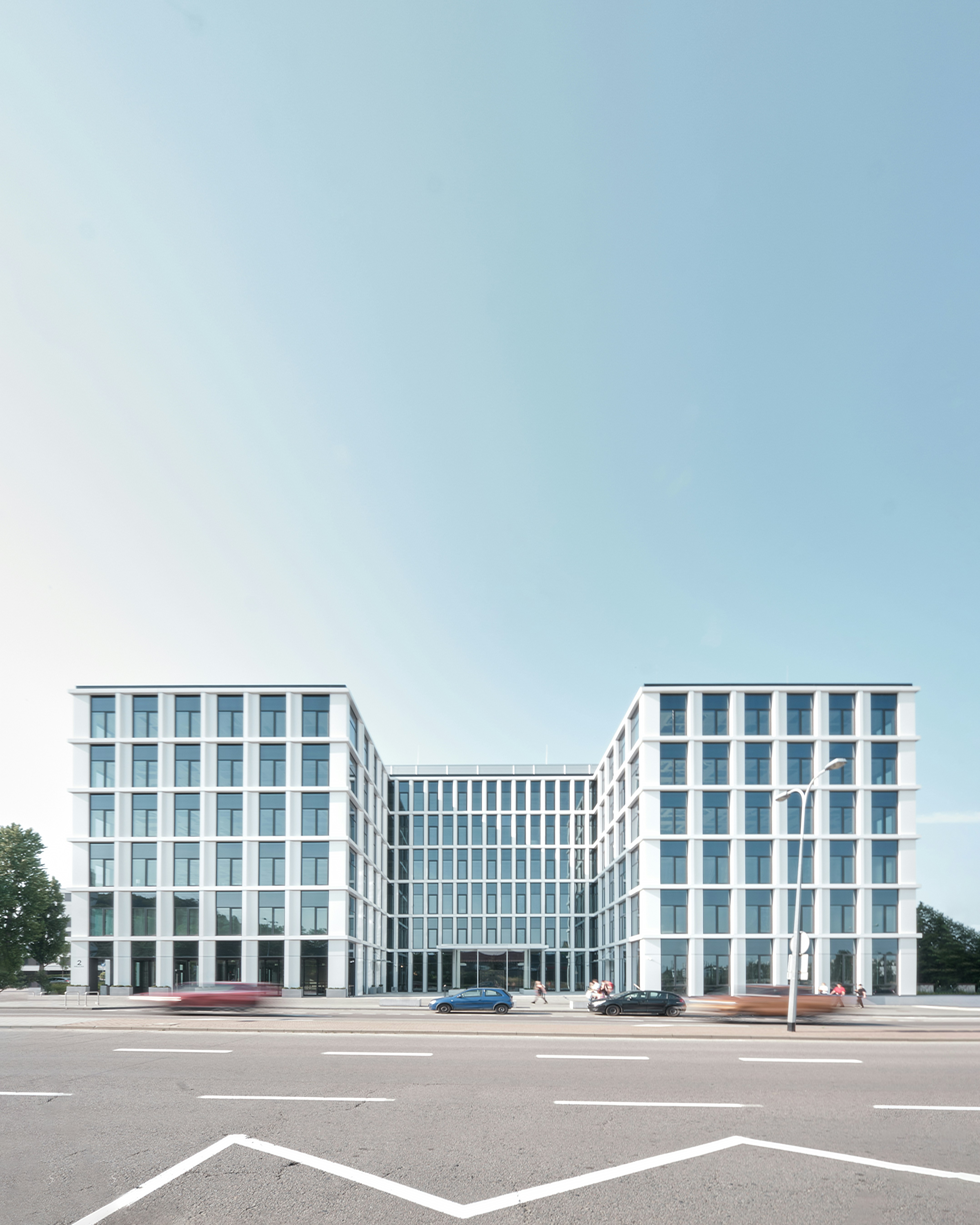 a large building with many windows