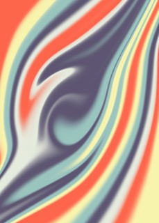 A dynamic blend of swirling, abstract patterns with soft edges and a smooth gradient effect, featuring vibrant and contrasting colors that curve and interweave.