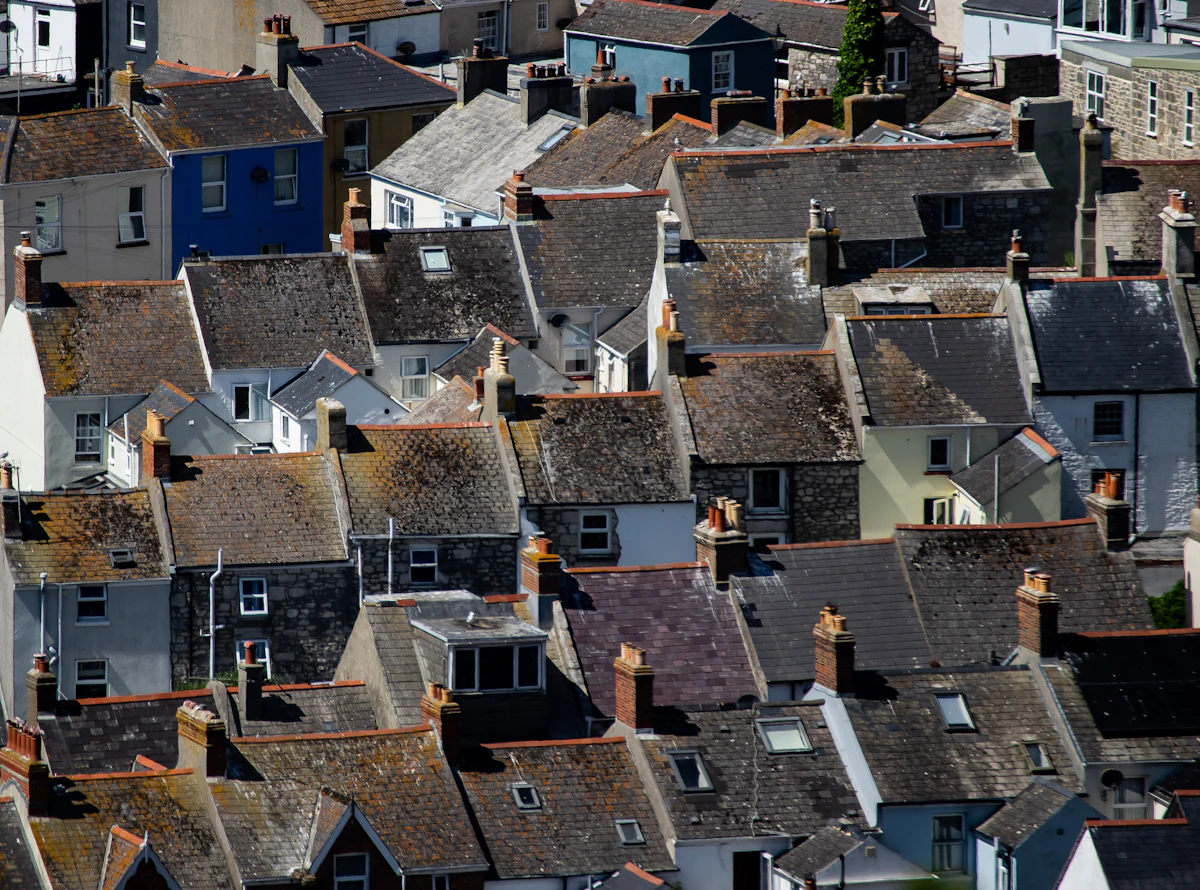 A group of houses