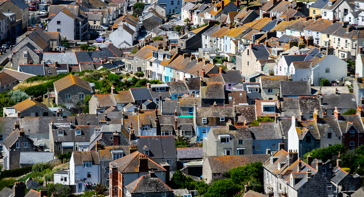 A group of houses
