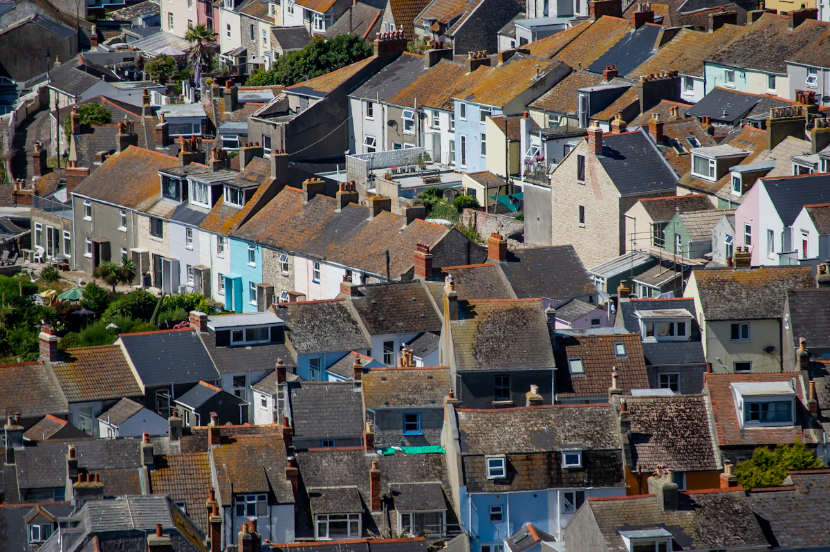 A group of houses