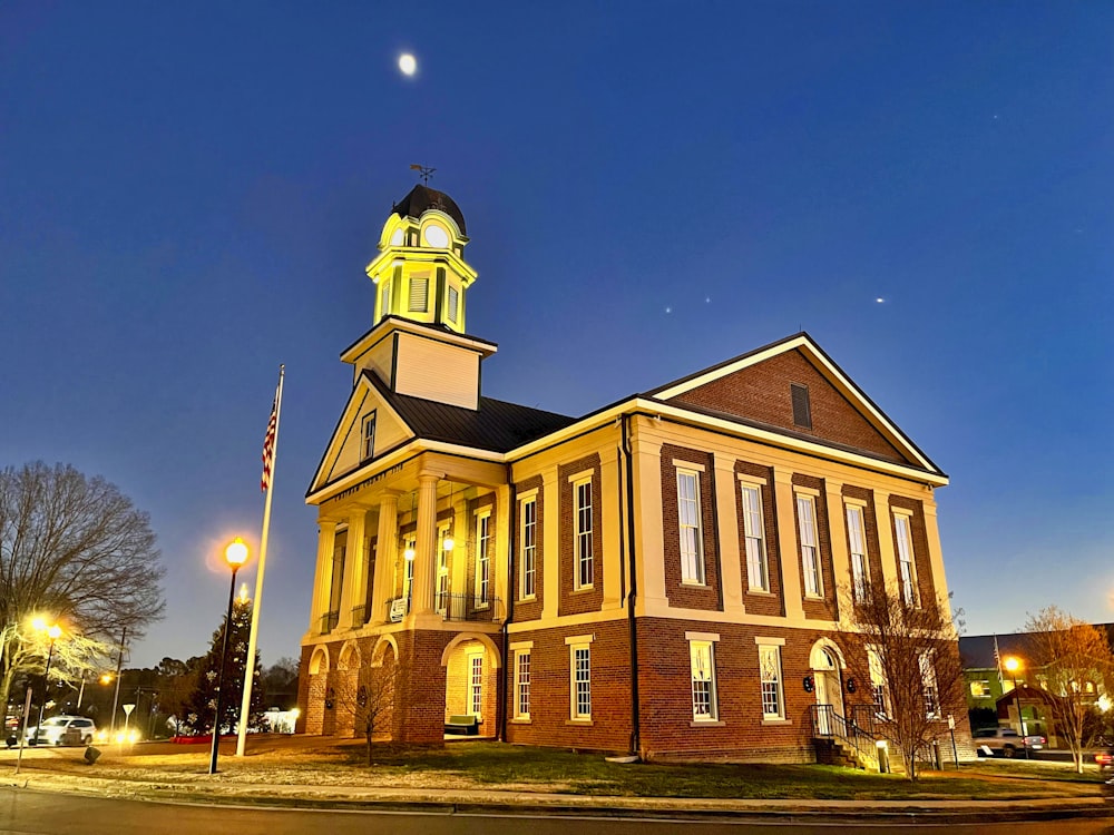 Iowa Old Capitol Building with a flag on top