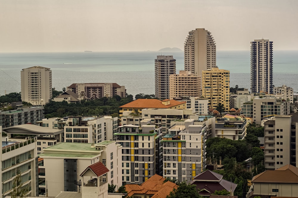 a city with many buildings