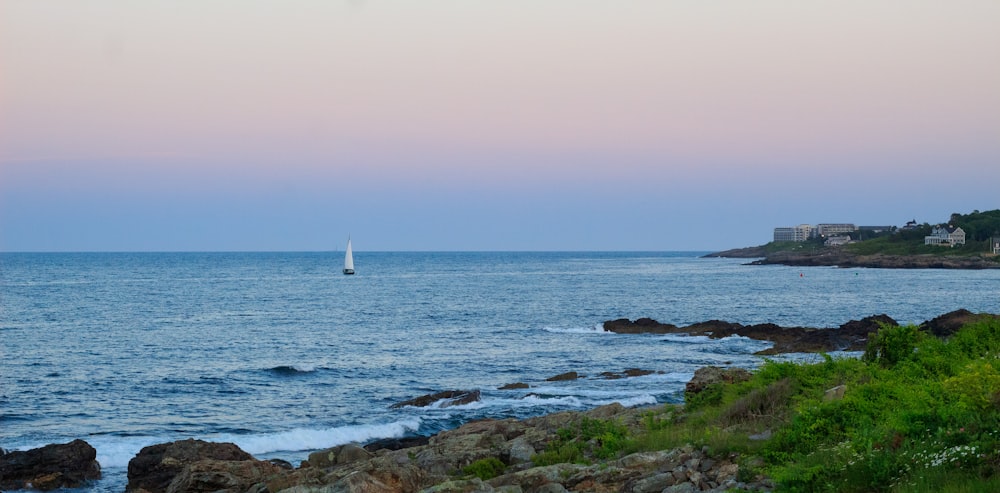 a sailboat in the ocean