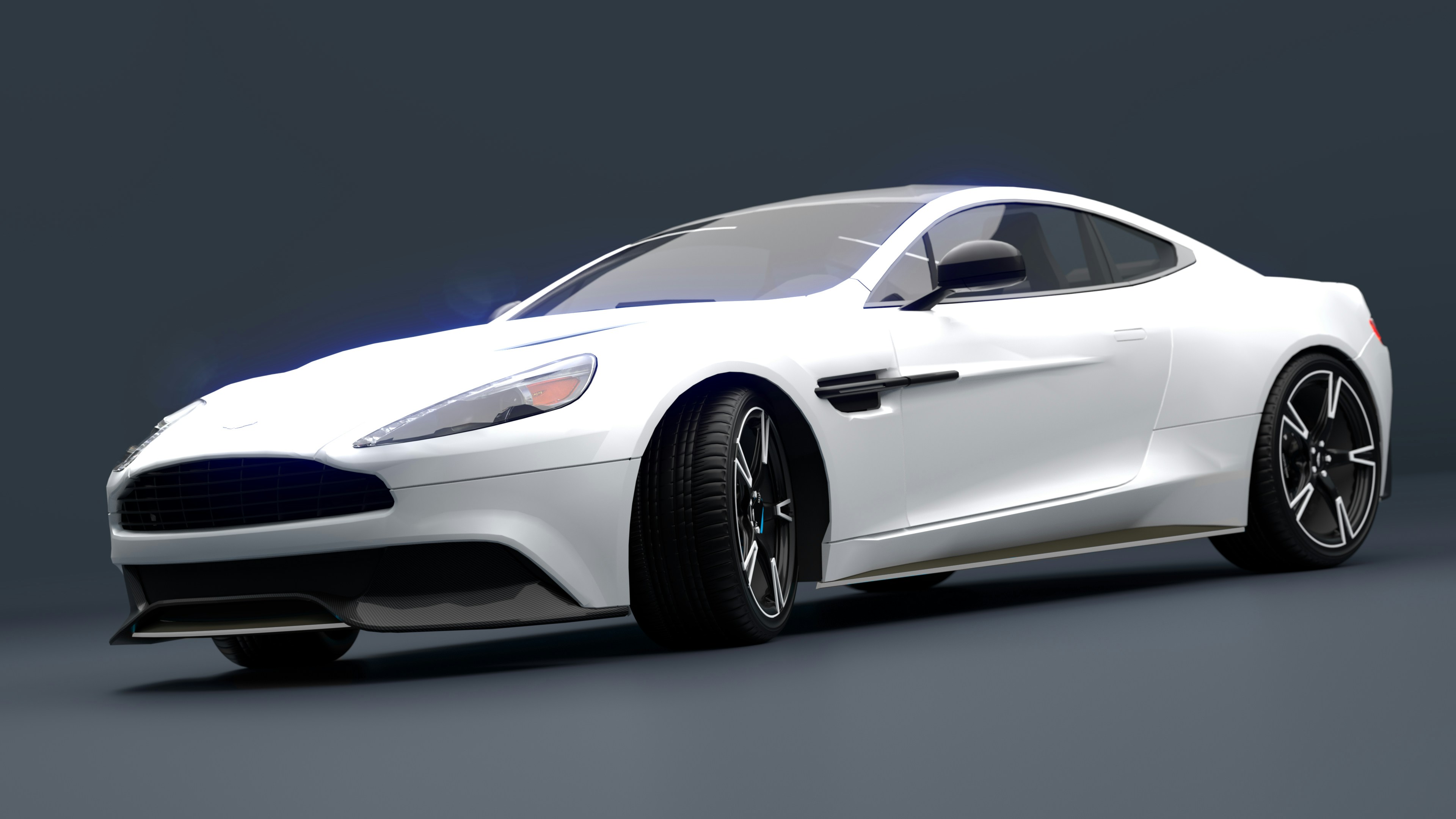 a white sports car