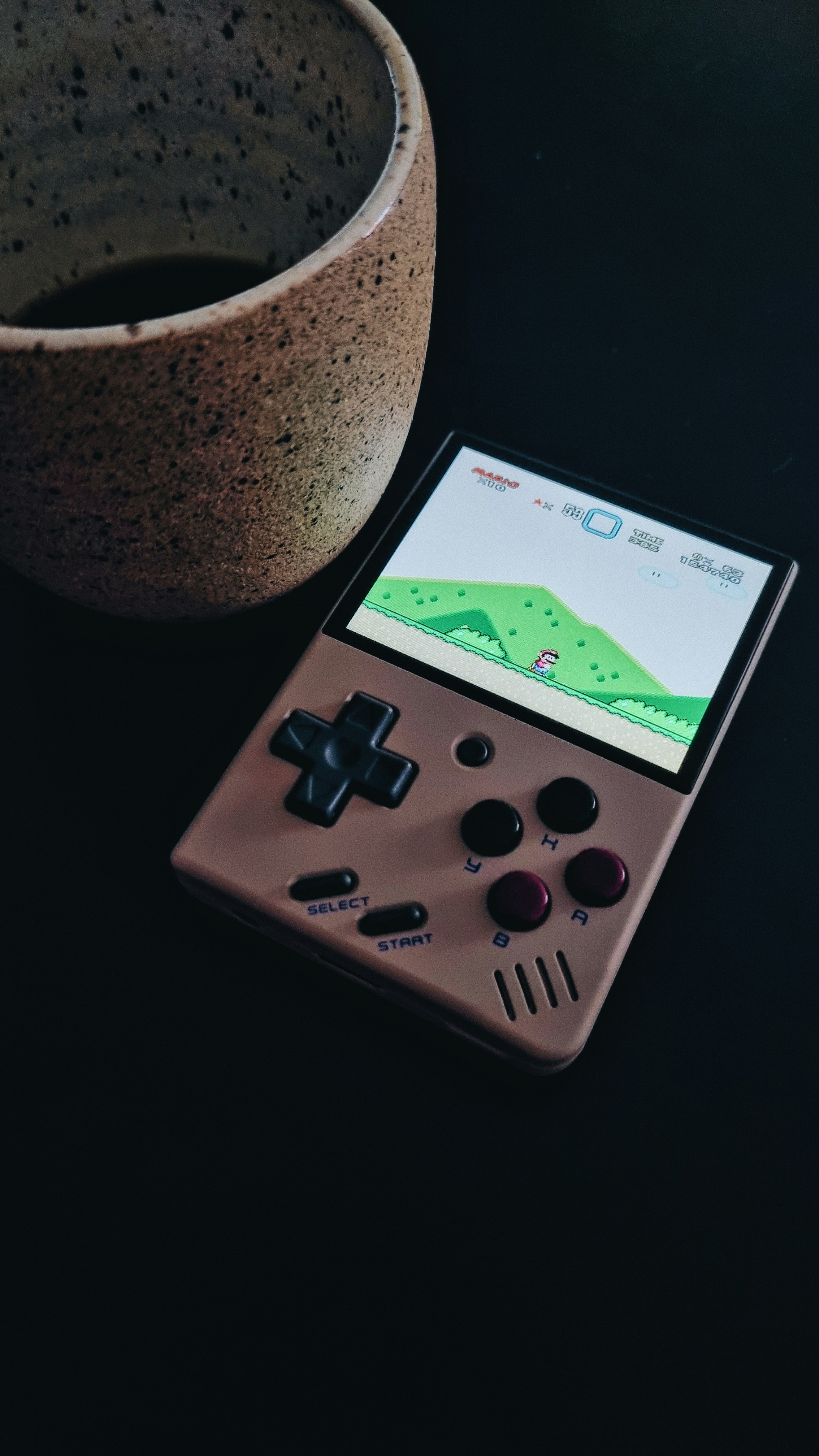 a handheld gaming device