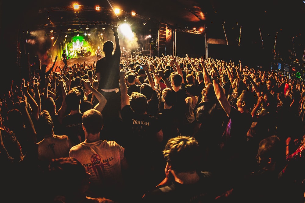 a crowd of people at a concert