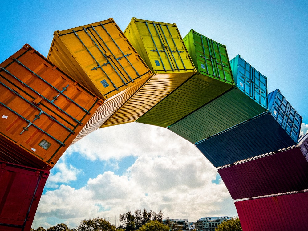 a low angle view of a building