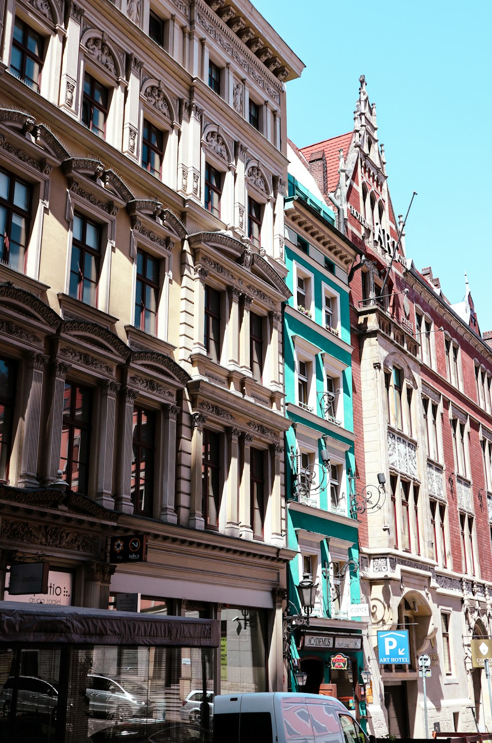 a row of buildings