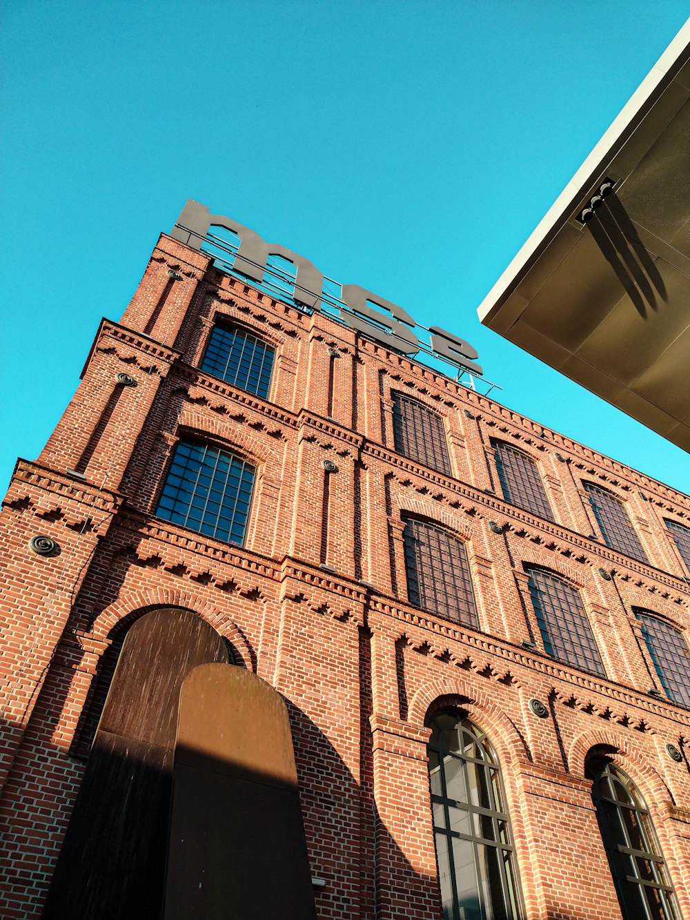 a low angle view of a building