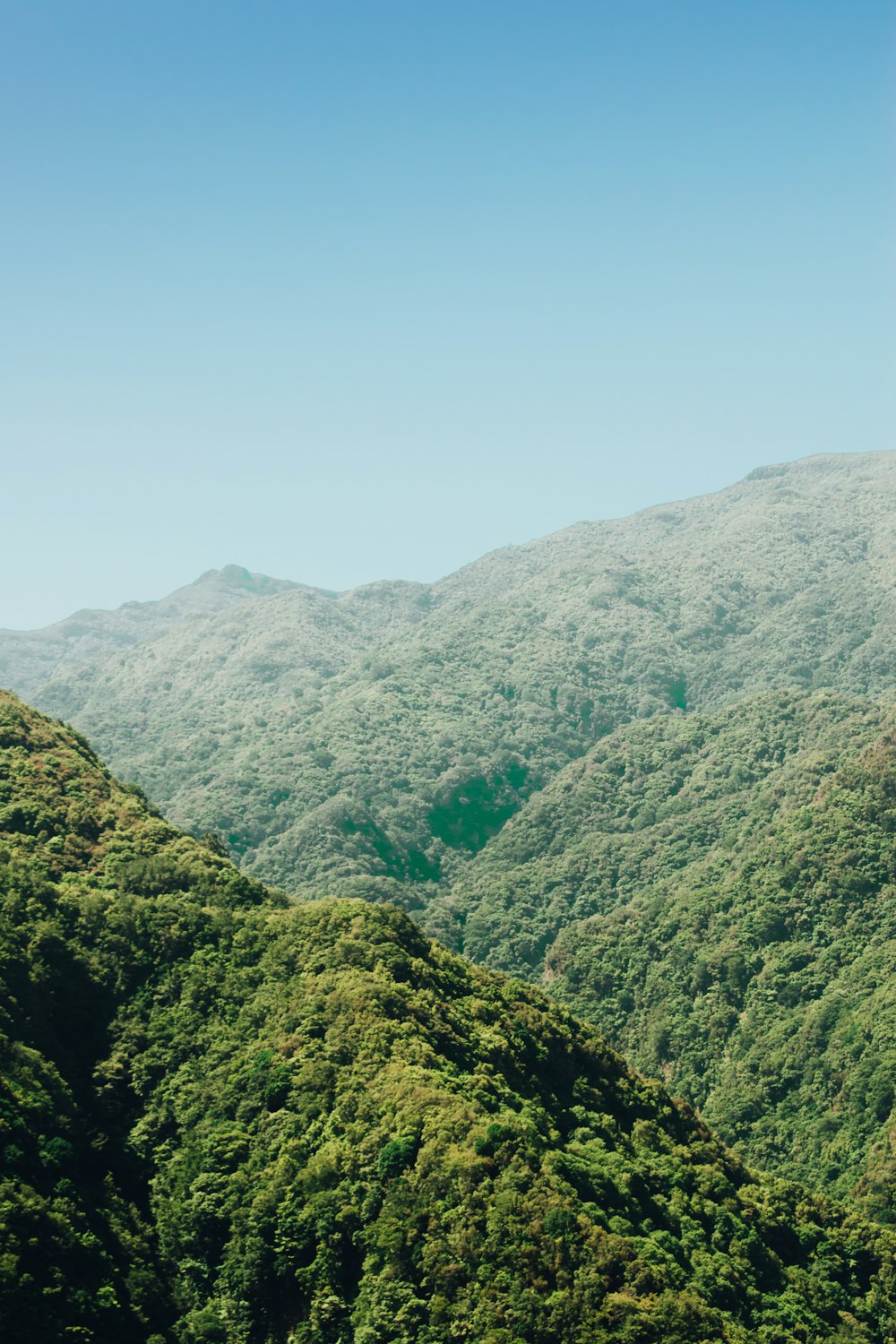 a large green mountain