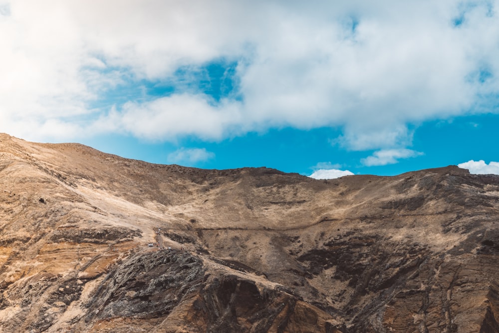 a large rocky mountain