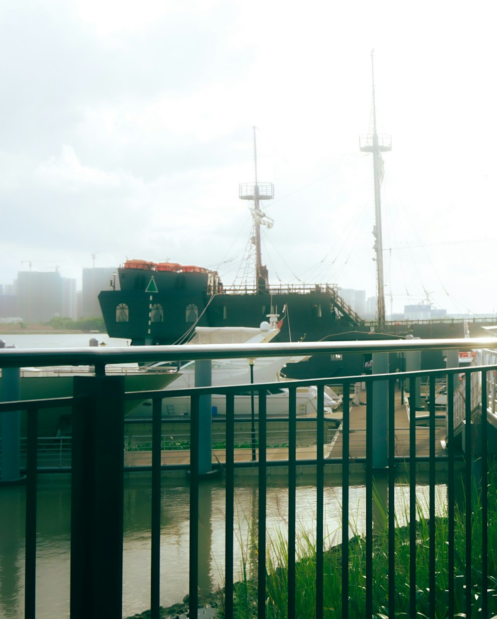 a train on a bridge