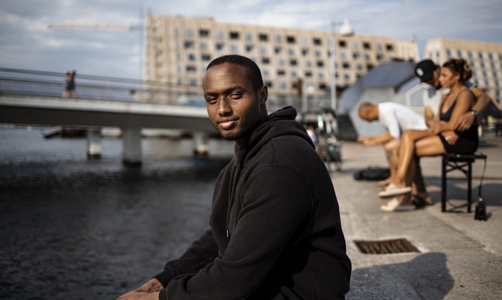 a man sitting on a chair