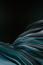 a close-up of a blue and white striped fabric