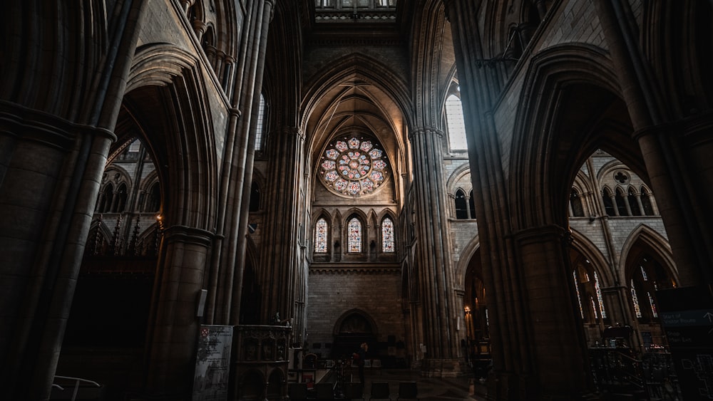 a large cathedral with many arches