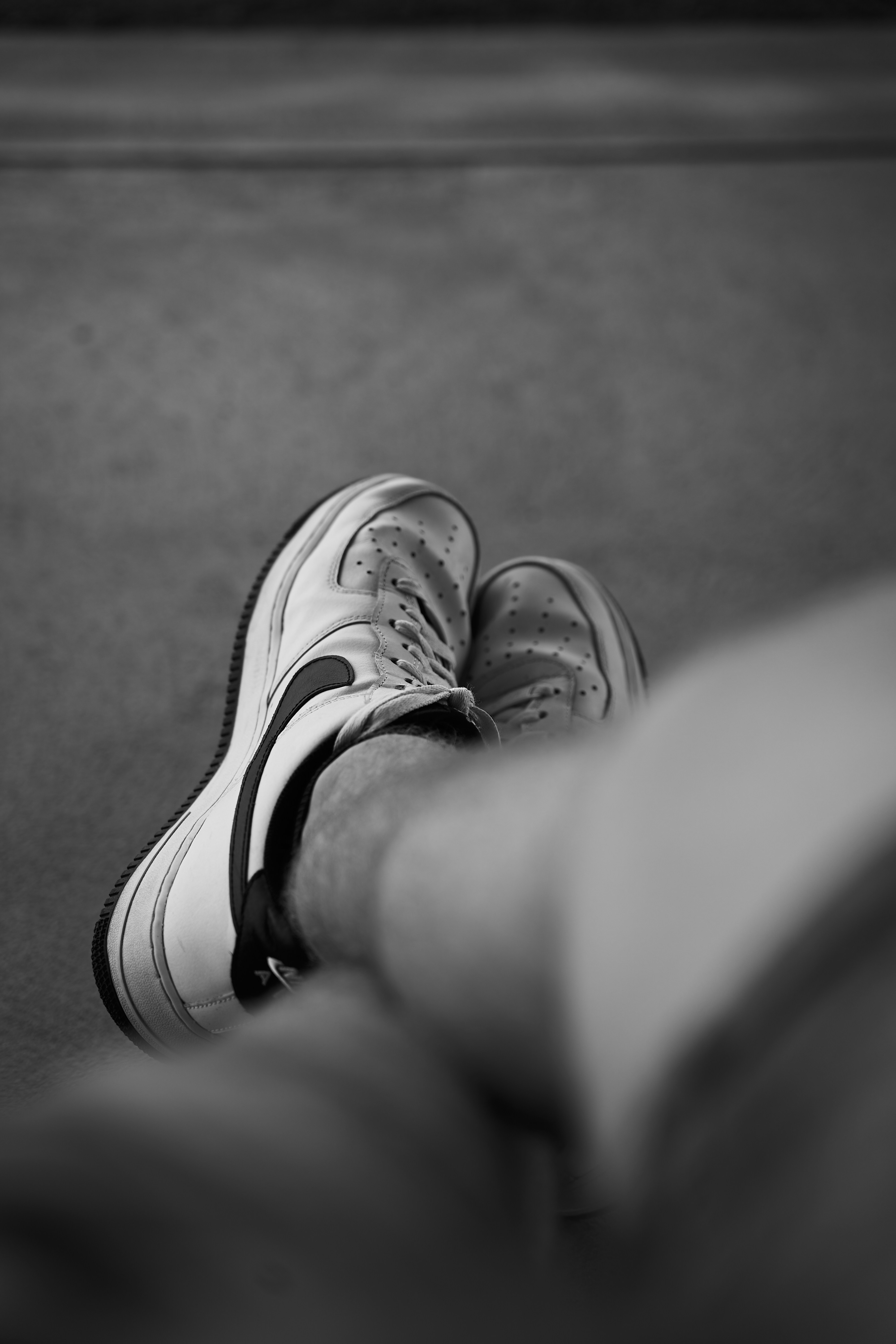 a pair of shoes on a carpet