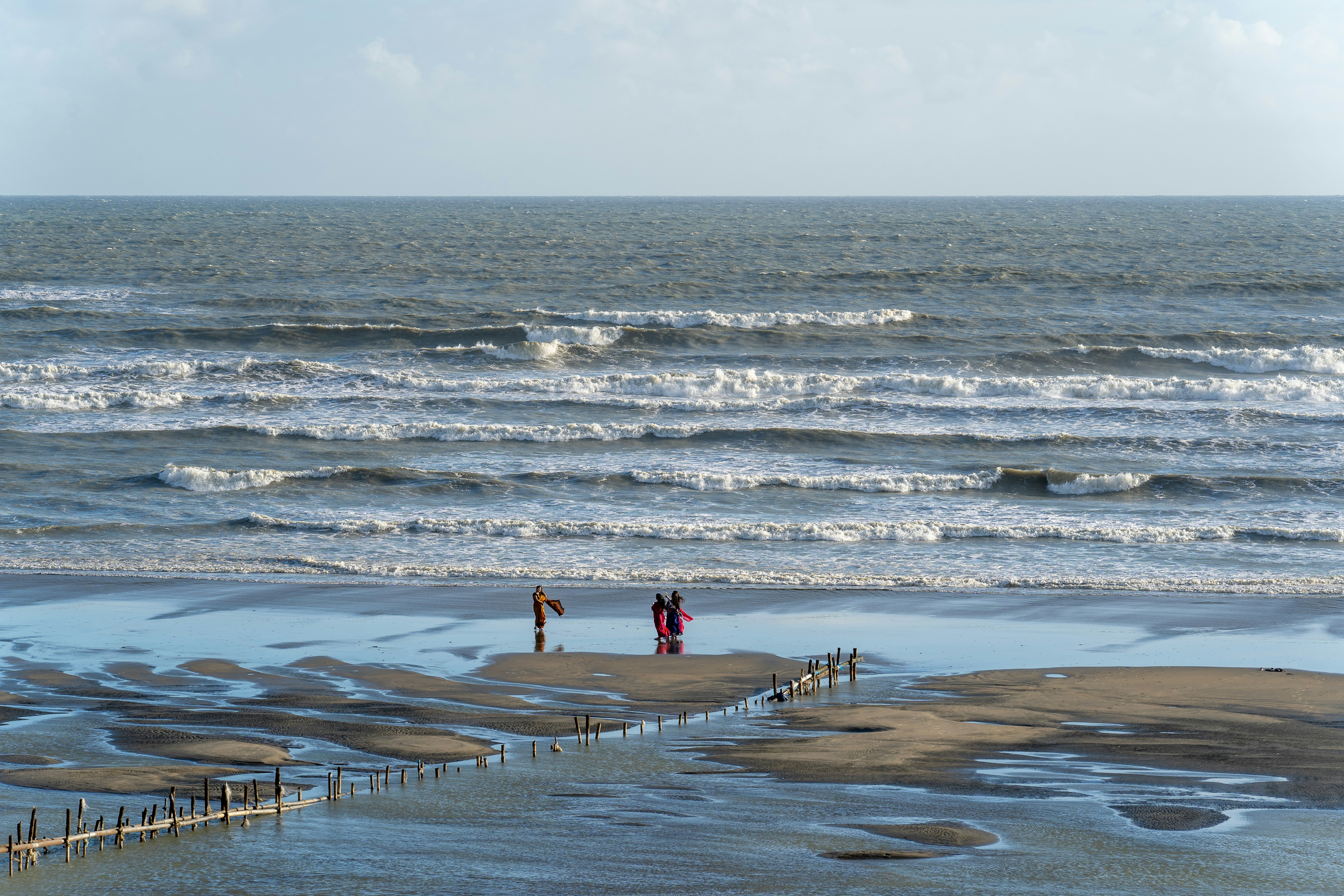 people on a beach