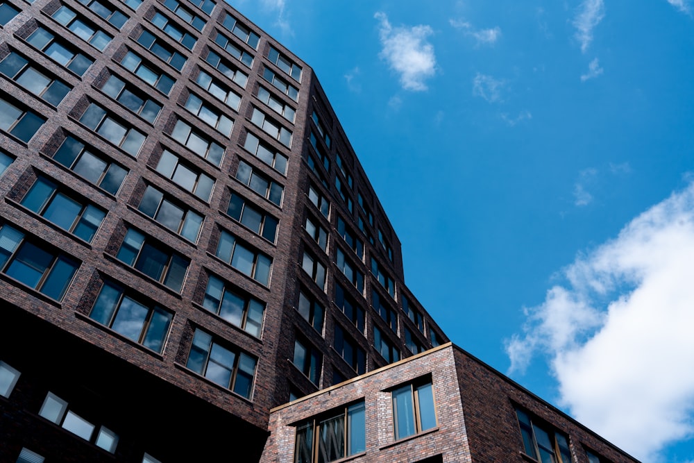 a low angle view of a building