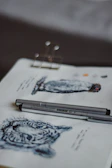 A detailed graphite drawing of an imaginative creature from my sketchbook.
