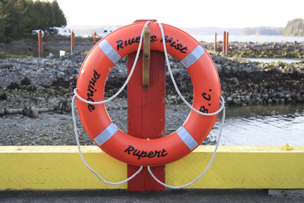 a life preserver on a boat