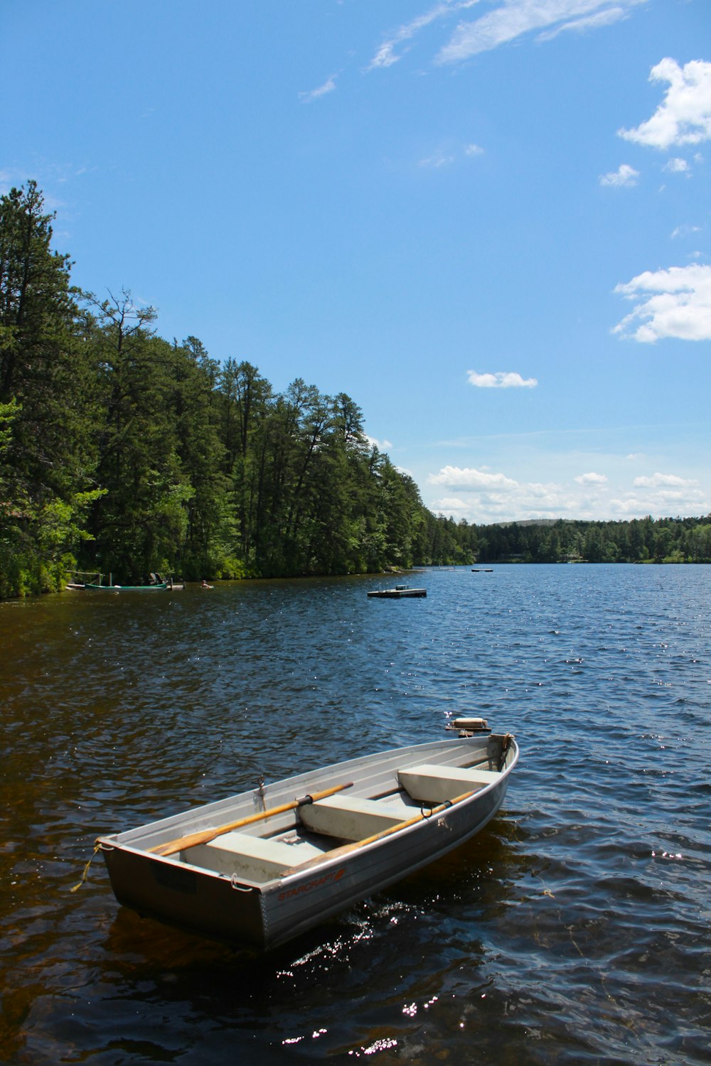 a boat on the water