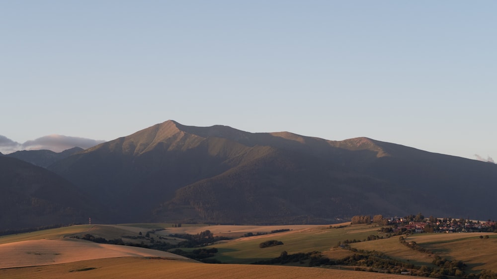 a large mountain range