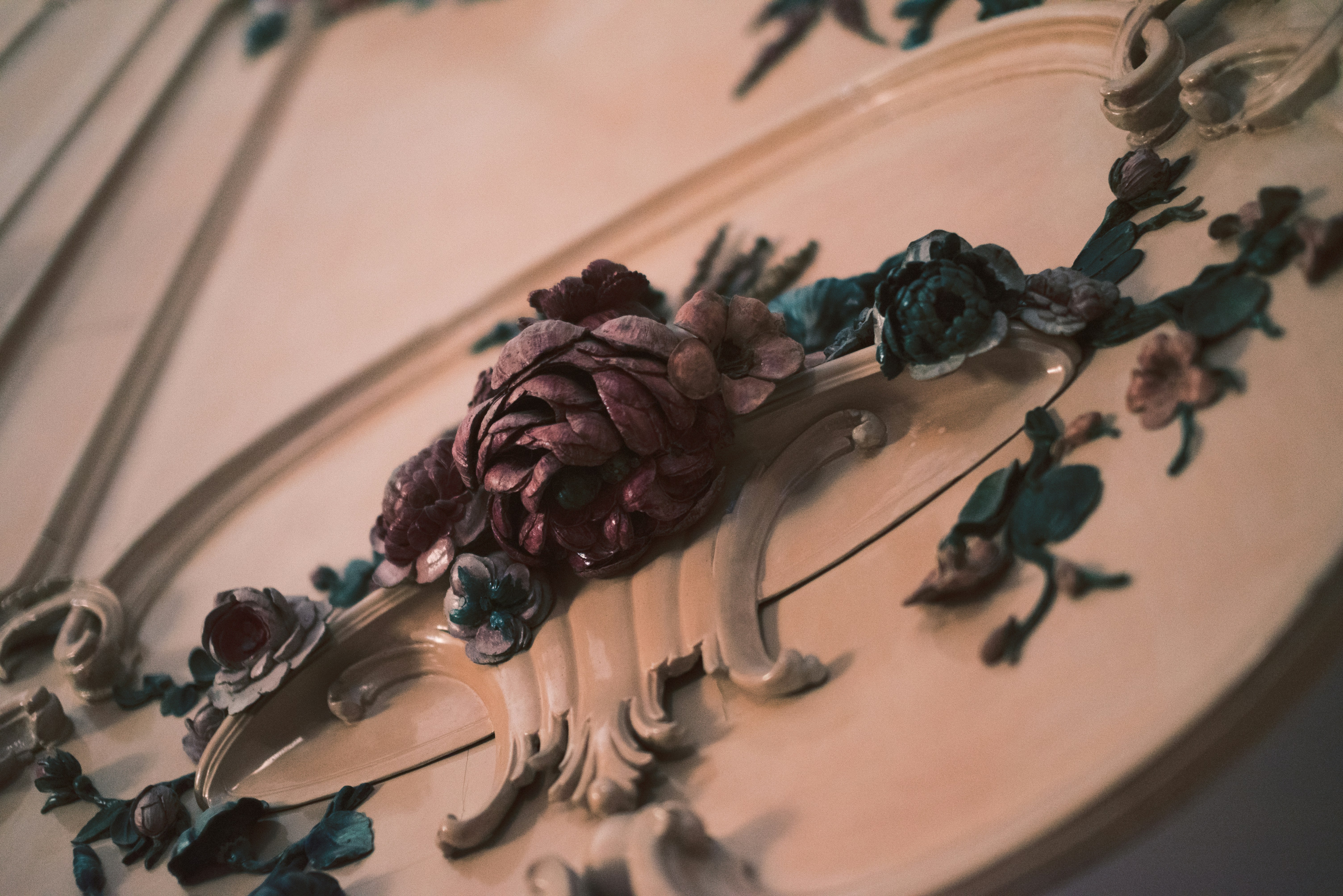 Floral ornament at a rococo palace in Germany<br />
December 2021