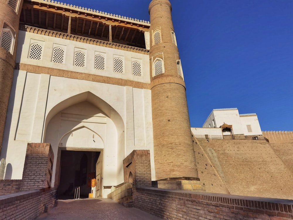 a building with a tower