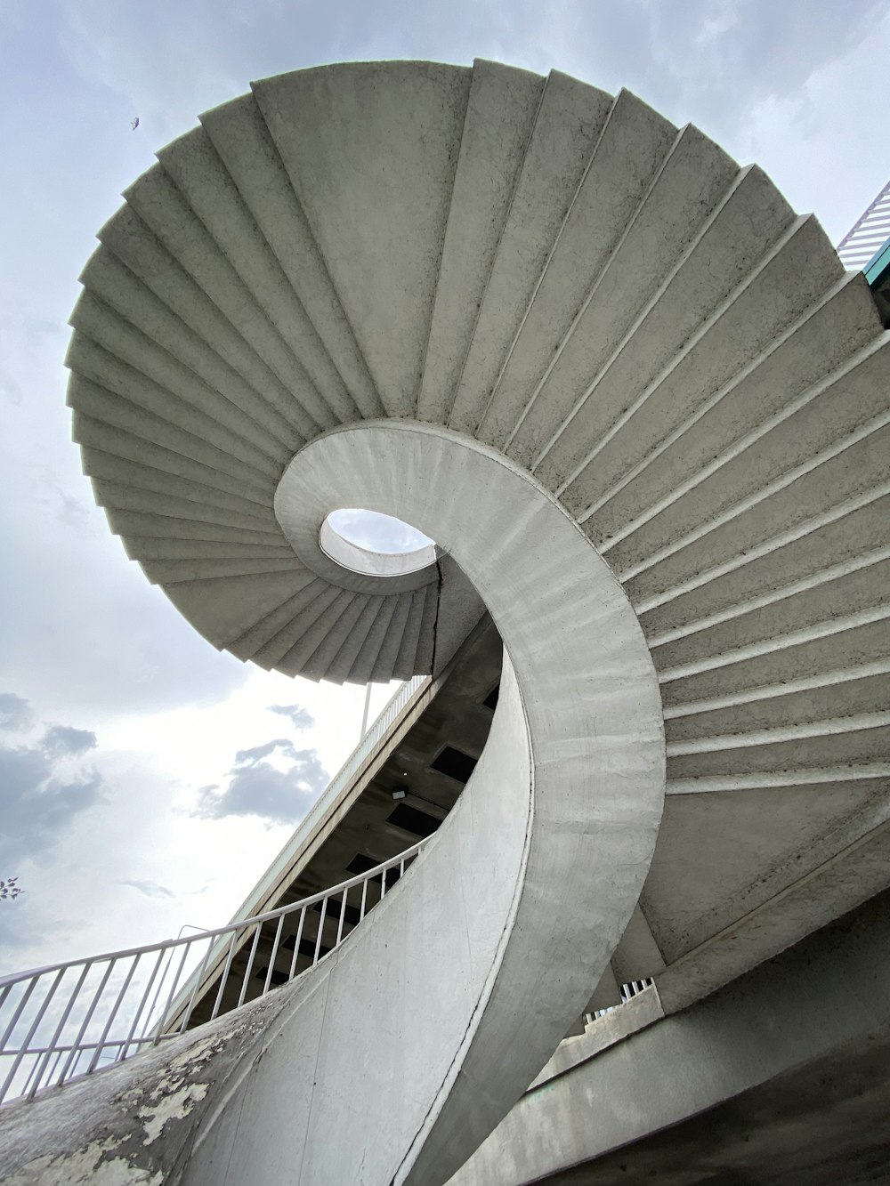 a building with a curved roof